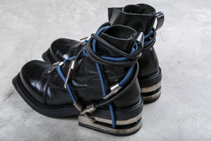 Dirk Bikkembergs Black Mountaineering Metal Heel Boots Size 41