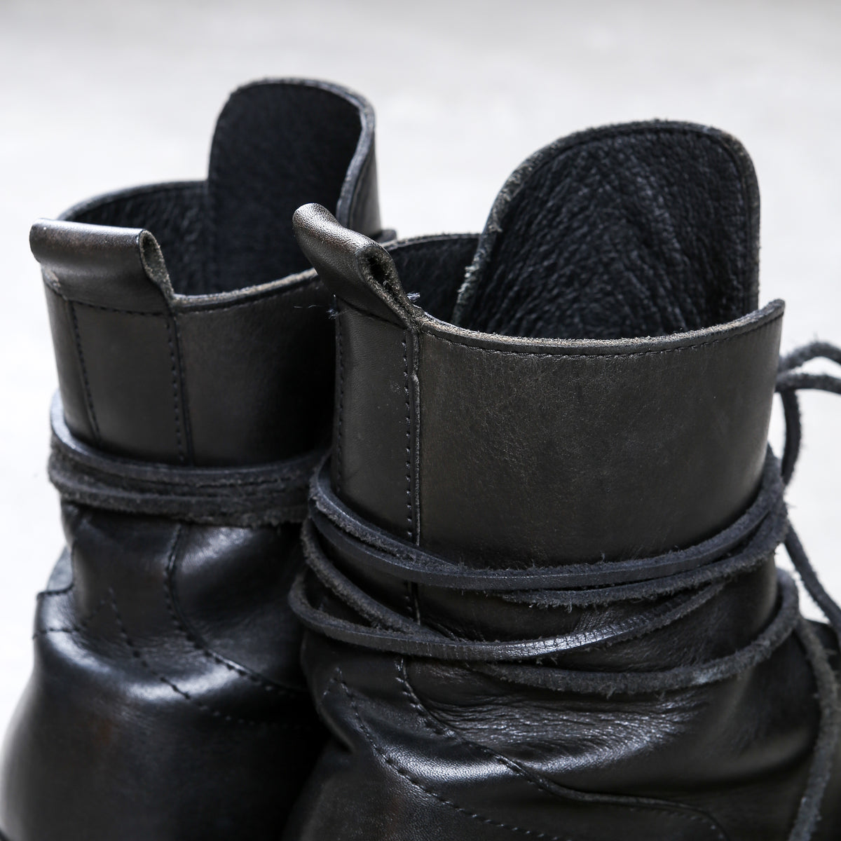 Dirk Bikkembergs 90s Lace Through Heel Boots Size 41.5 – akaibu.co