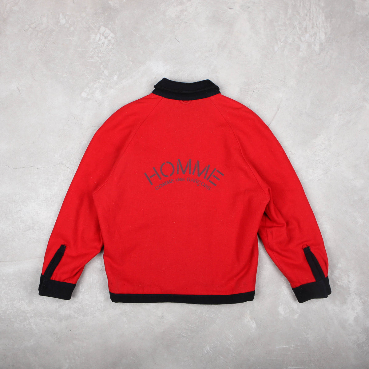 濃灰 80s 実寸XL GARCONS homme Wool Balmacan