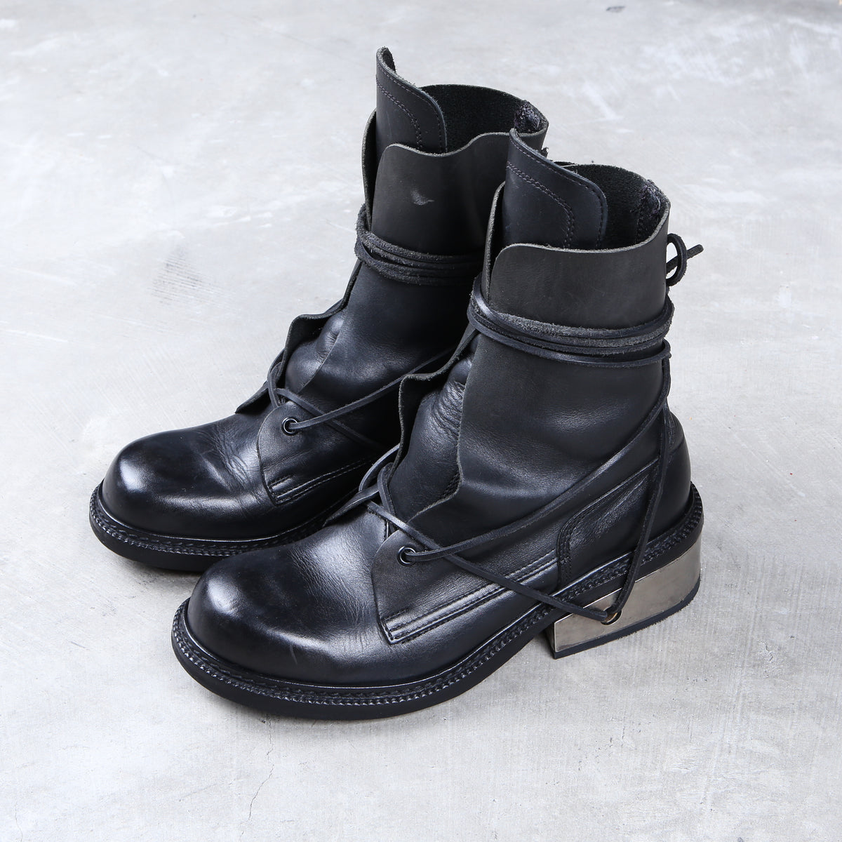希少DIRK BIKKEMBERGS ブラックミュール＆ブーツ2way35.5 希少DIRK BIKKEMBERGS ブラックミュール＆ブーツ2way35.5