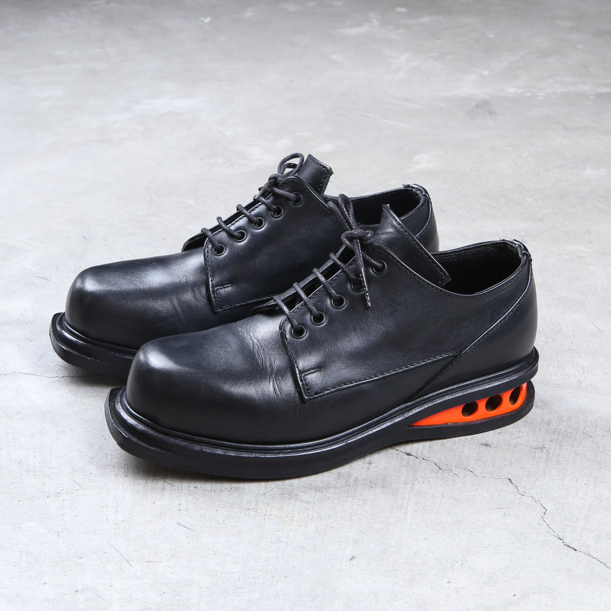 Dirk Bikkembergs Derby Boots “Easy Rider” Orange – akaibu.co