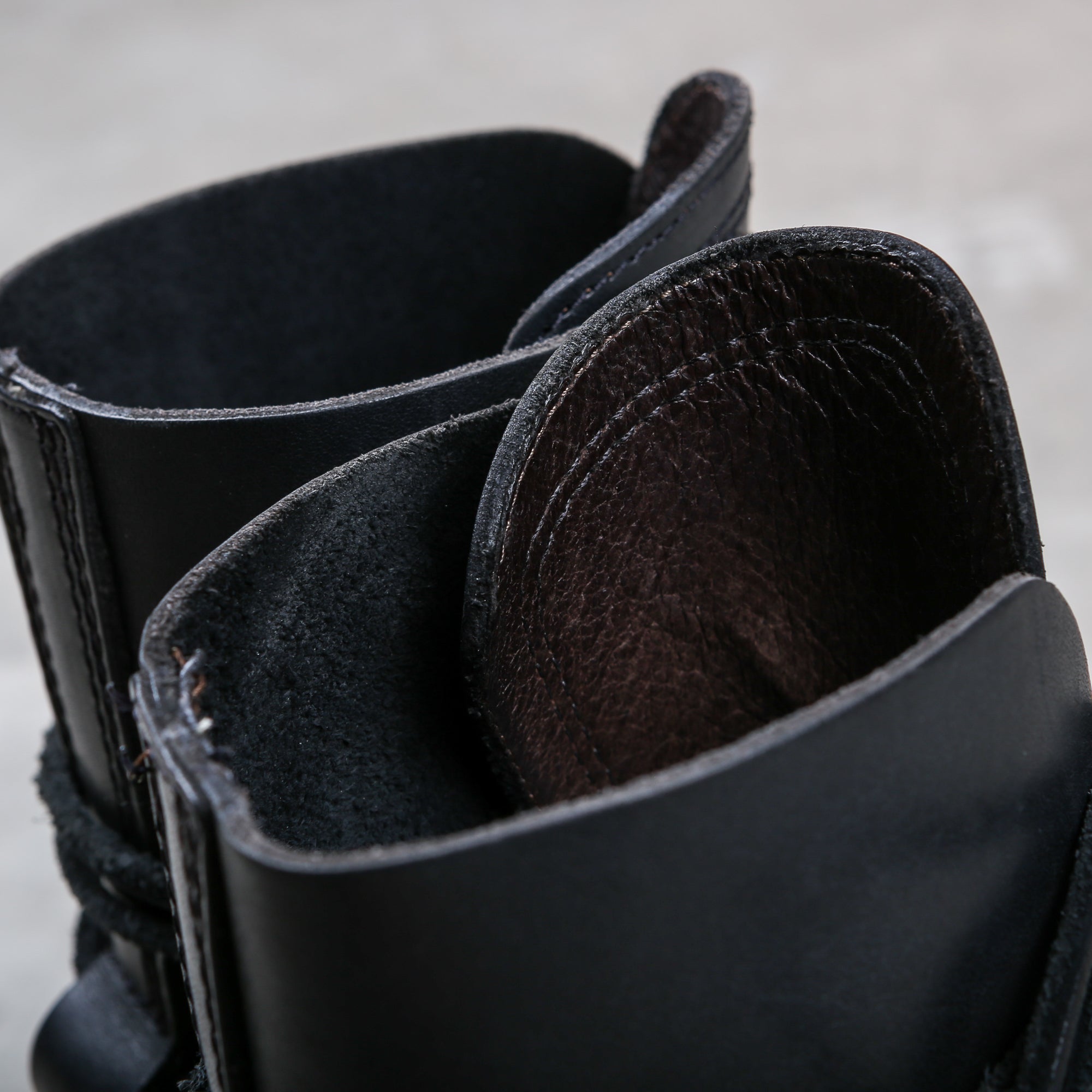 Dirk Bikkembergs Black Lace through Heel Woden Stacked boot Size 38