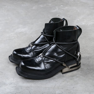 Dirk Bikkembergs Black Mountaineering Metal Heel Boots Size 41