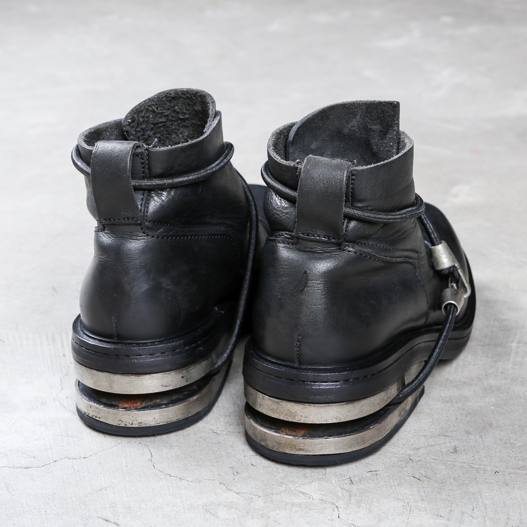 Dirk Bikkembergs Low Top Bungee Boots 1996 Steel Cut Heel Size 42
