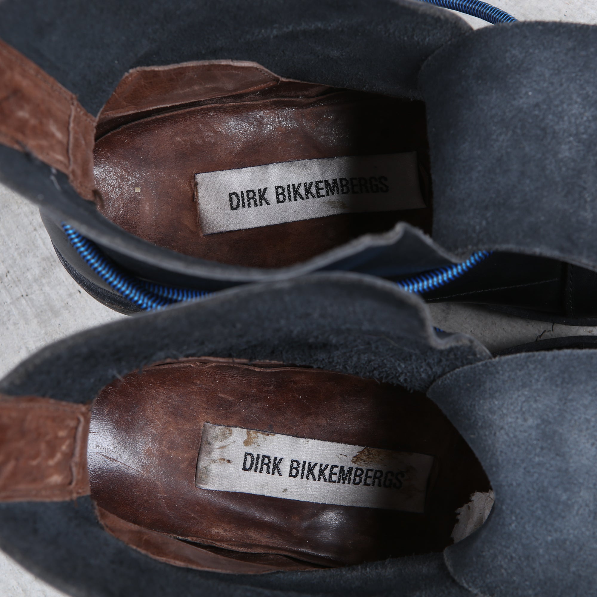 Dirk Bikkembergs Black Bungee Boots 1996 Steel Cut Heel Size 43