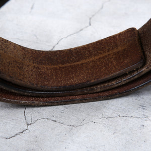 Carol Christian Poell Horse Cordovan Leather Belt Male 2009 “SAFE”