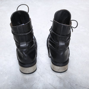 Dirk Bikkembergs Boots Metal Lace Through Heel in Black Size 43