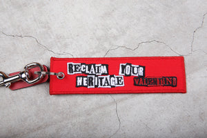 Valentino Punk Poem Keychain