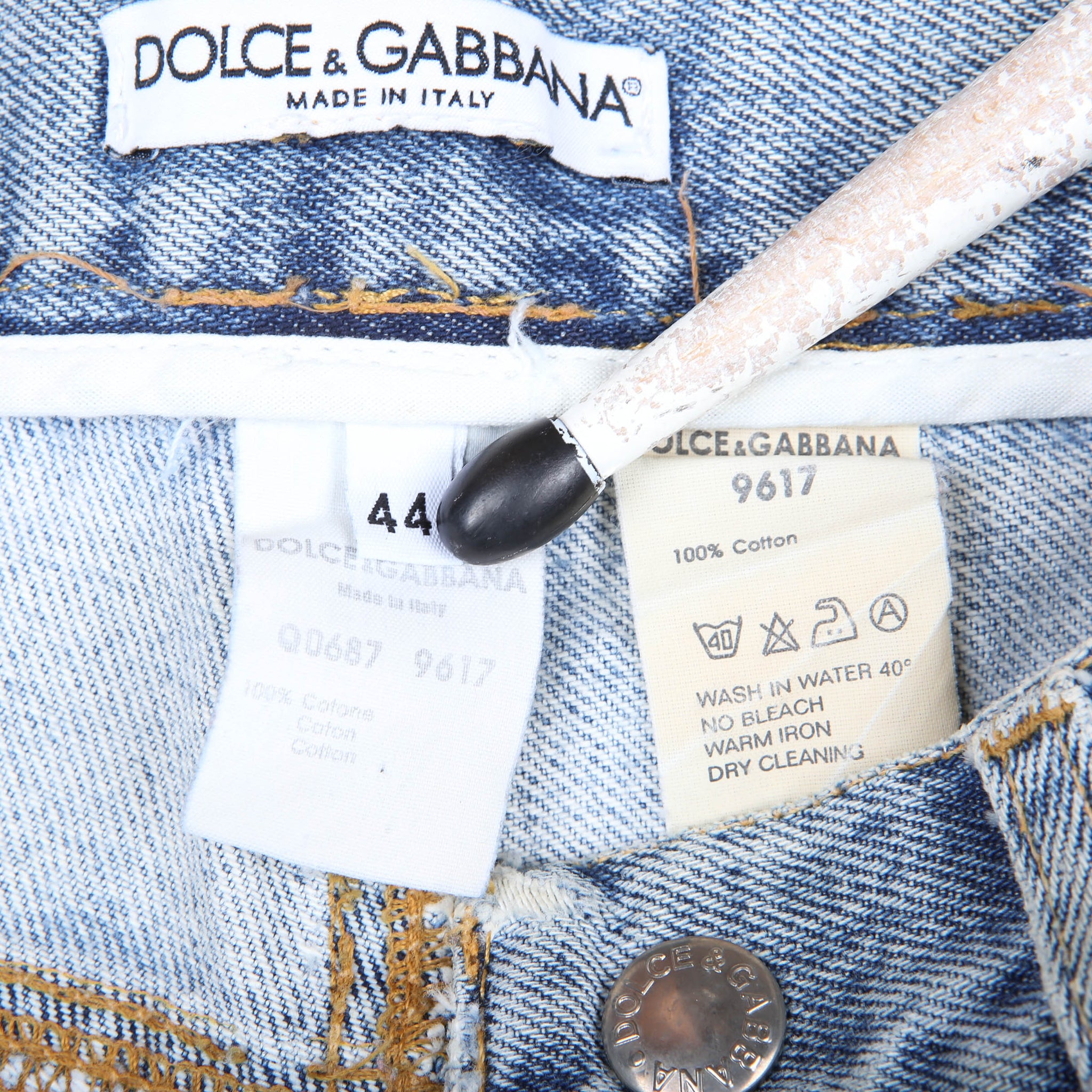 Dolce & Gabbana Distressed Denim Pants 00s