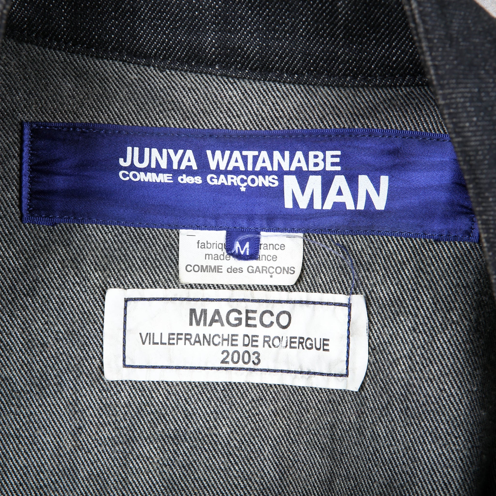 Junya Watanabe AW/03 Denim Bomber Patch Jacket
