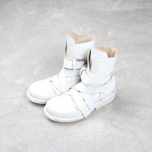 Dirk Bikkembergs White Tanker Boots