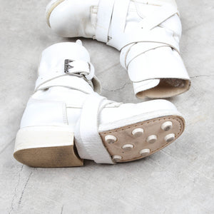 Dirk Bikkembergs White Tanker Boots