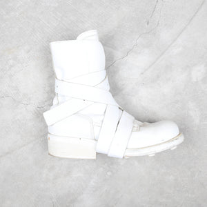 Dirk Bikkembergs White Tanker Boots