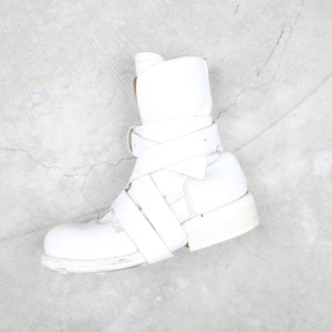 Dirk Bikkembergs White Tanker Boots