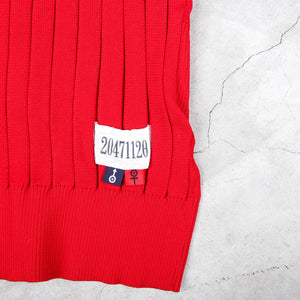 20471120 Unisex Red Cropped Cardigan SS/98 "Yikes