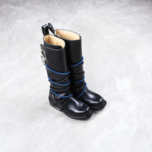 Dirk Bikkembergs Knee High Steel Heel Mountaineering Boots