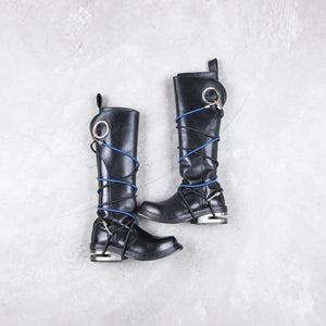 Dirk Bikkembergs Knee High Steel Heel Mountaineering Boots