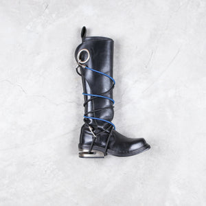 Dirk Bikkembergs Knee High Steel Heel Mountaineering Boots