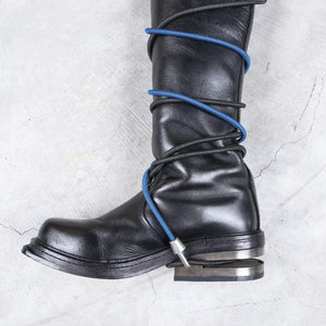 Dirk Bikkembergs Knee High Steel Heel Mountaineering Boots