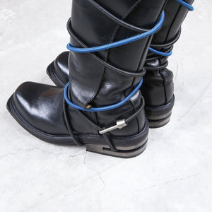 Dirk Bikkembergs Knee High Steel Heel Mountaineering Boots