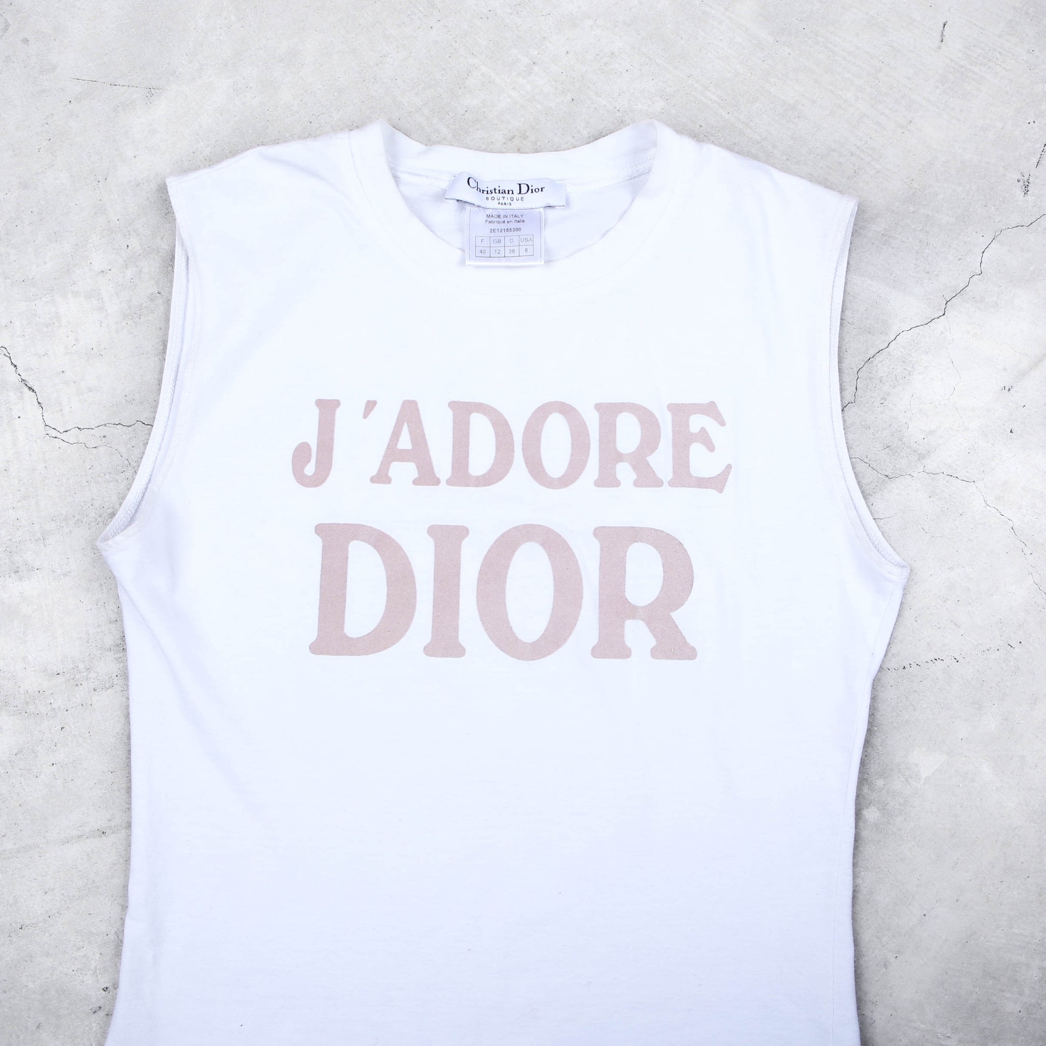 Dior "J'ADORE DIOR WORLD CHAMPION 1947" Tank Top