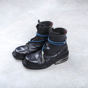 Dirk Bikkembergs Boots 1996 Black Steel Cut Boot