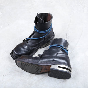 Dirk Bikkembergs Boots 1996 Black Steel Cut Boot