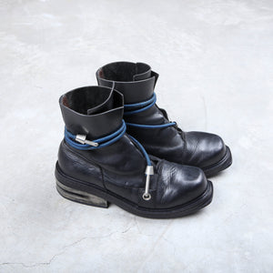 Dirk Bikkembergs Boots 1996 Black Steel Cut Boot