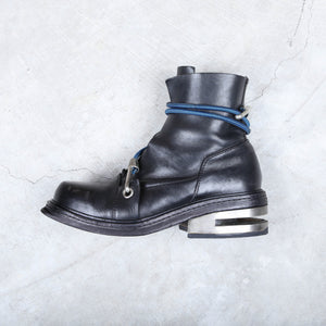 Dirk Bikkembergs Boots 1996 Black Steel Cut Boot