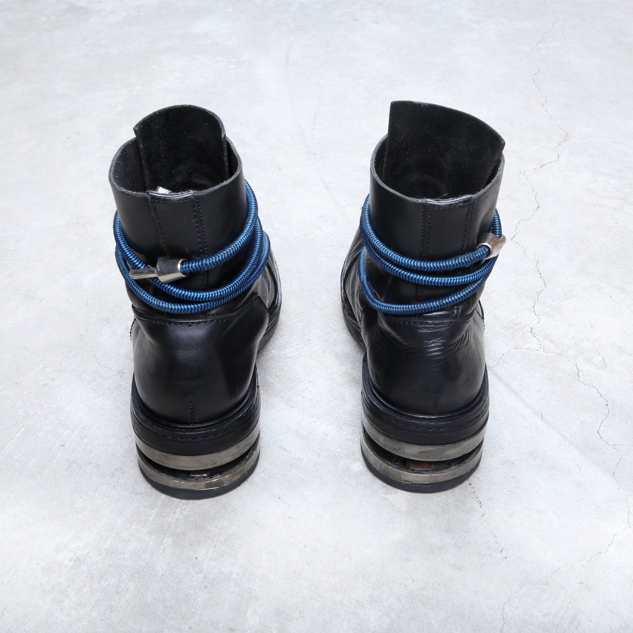 Dirk Bikkembergs Boots 1996 Black Steel Cut Boot – akaibu.co