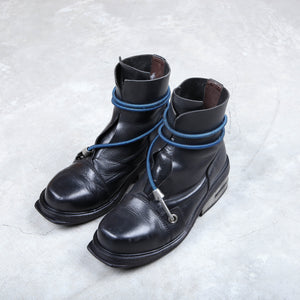 Dirk Bikkembergs Boots 1996 Black Steel Cut Boot