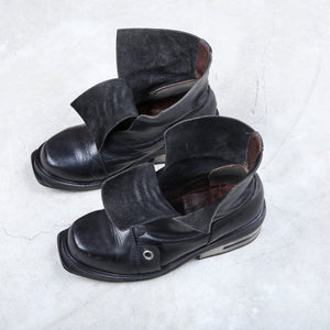 Dirk Bikkembergs Boots 1996 Black Steel Cut Boot