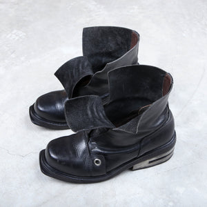 Dirk Bikkembergs Boots 1996 Black Steel Cut Boot