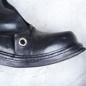 Dirk Bikkembergs Boots 1996 Black Steel Cut Boot