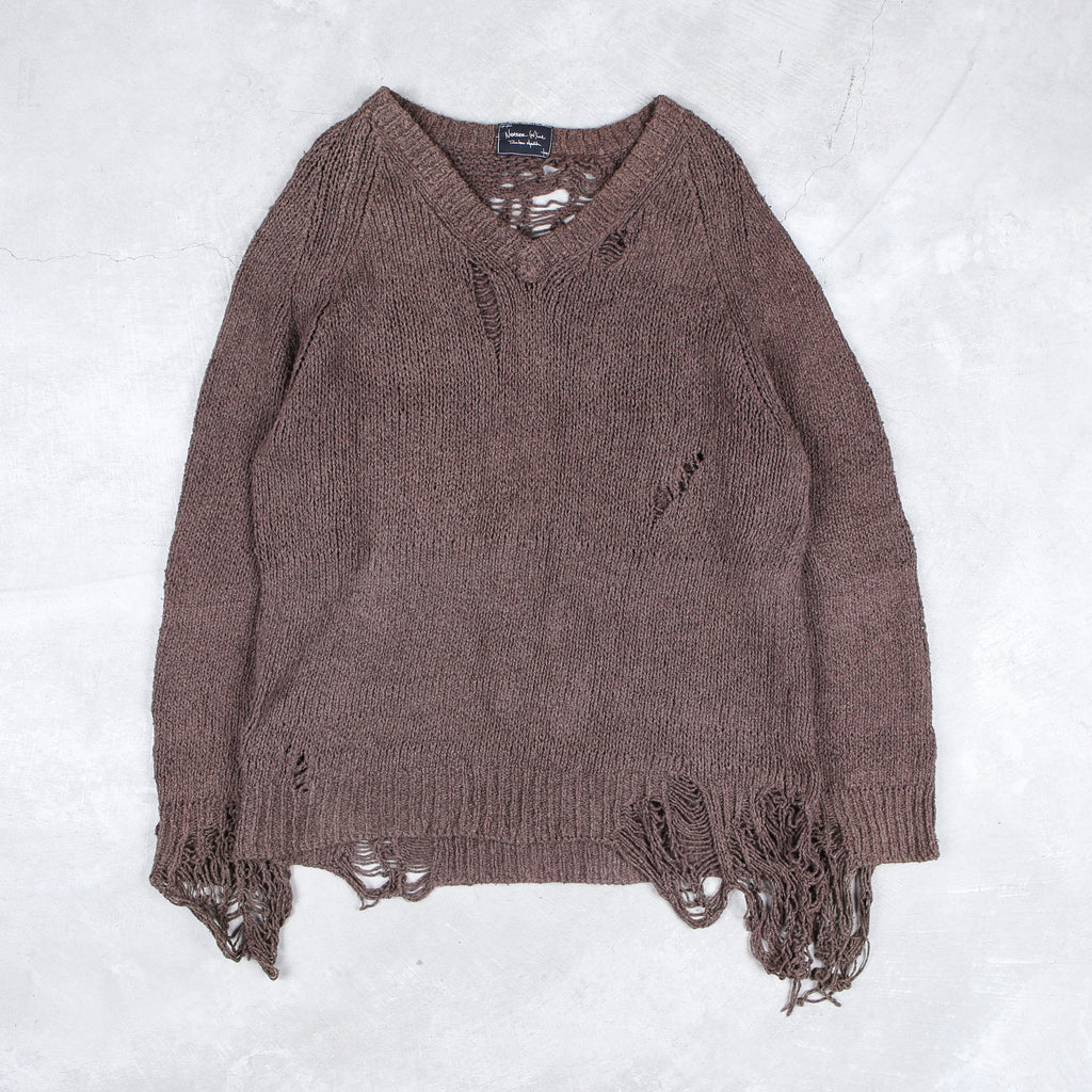 Number (N)ine Destroyed Grunge Knit AW/03 "Touch Me I'm Sick"