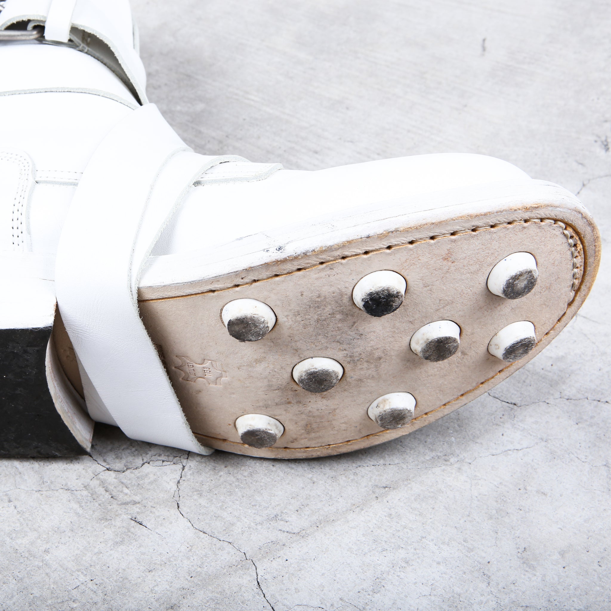 Dirk Bikkembergs White Tanker Boots