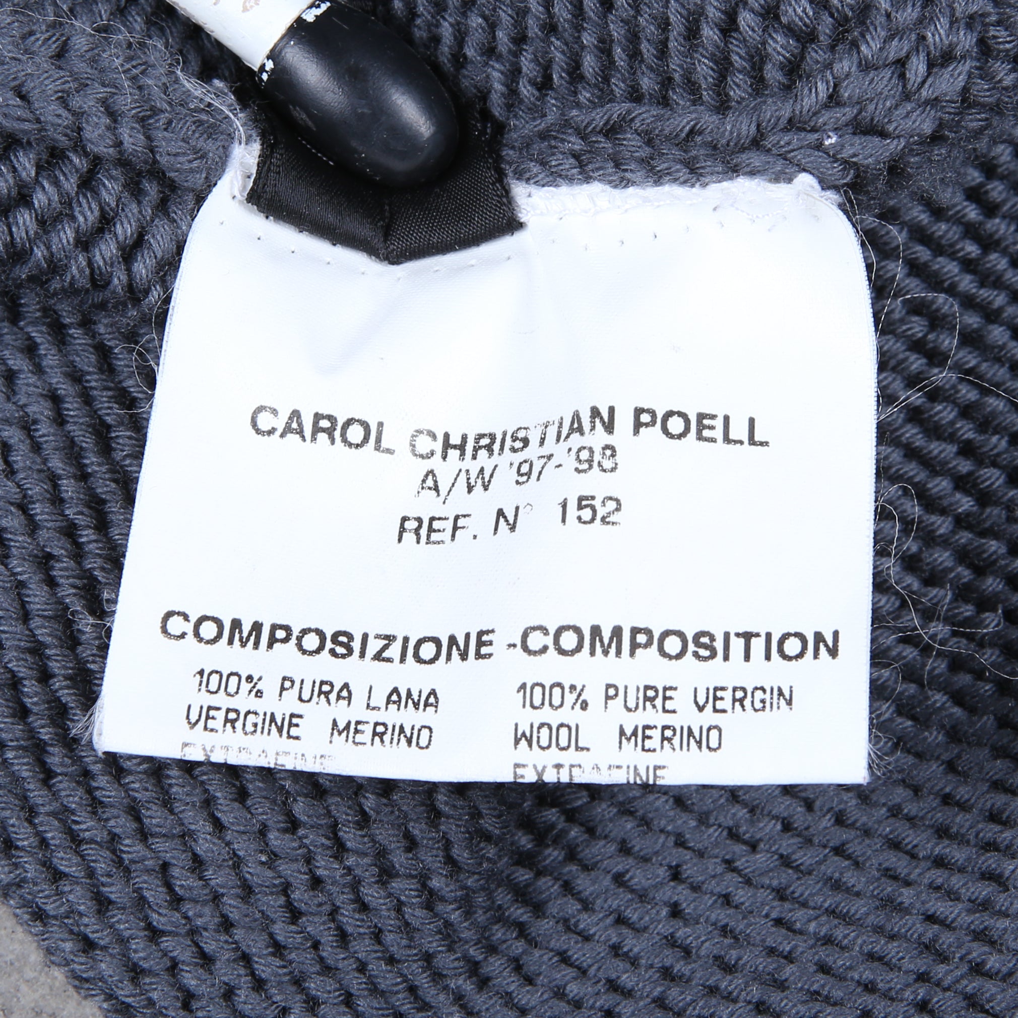 Carol Christian Poell AW/97-98 Knitted Vest