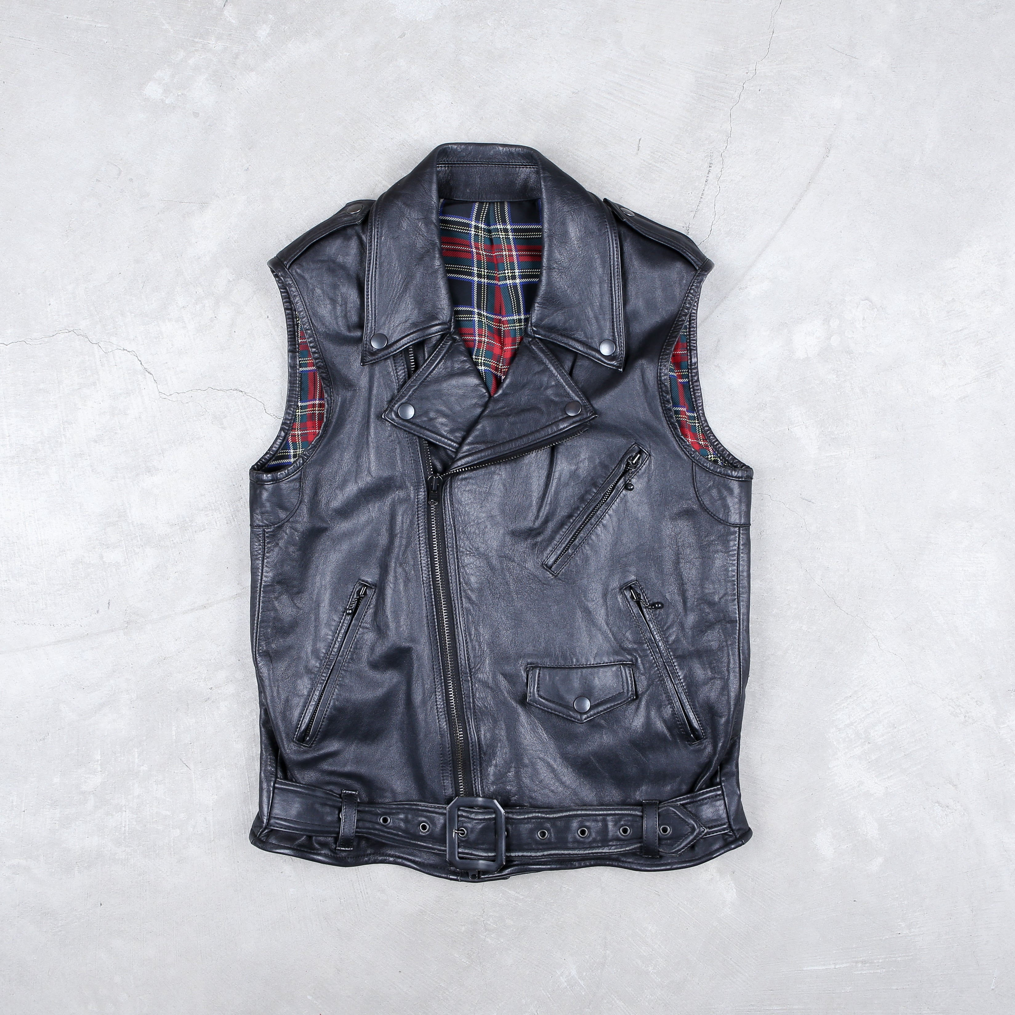 96SS UNDERCOVER ドクロ期 LEATHER VEST Undercover Leather Vest | Hypebeast