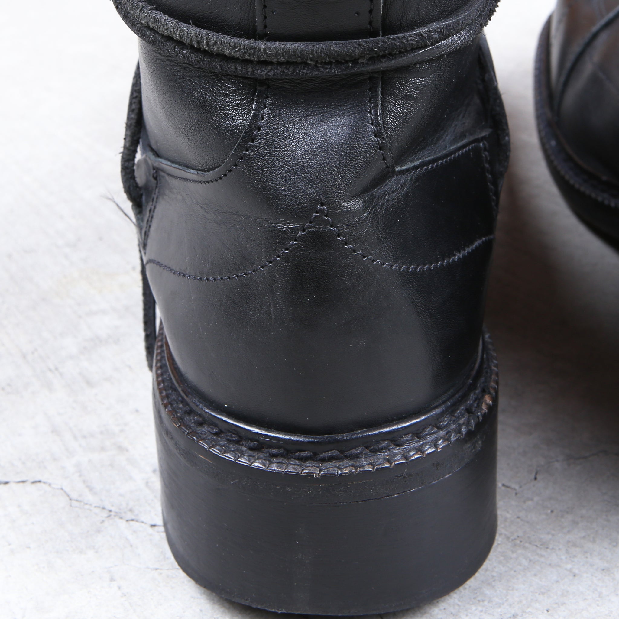 Dirk Bikkembergs Black Lace through Heel Leather Boot
