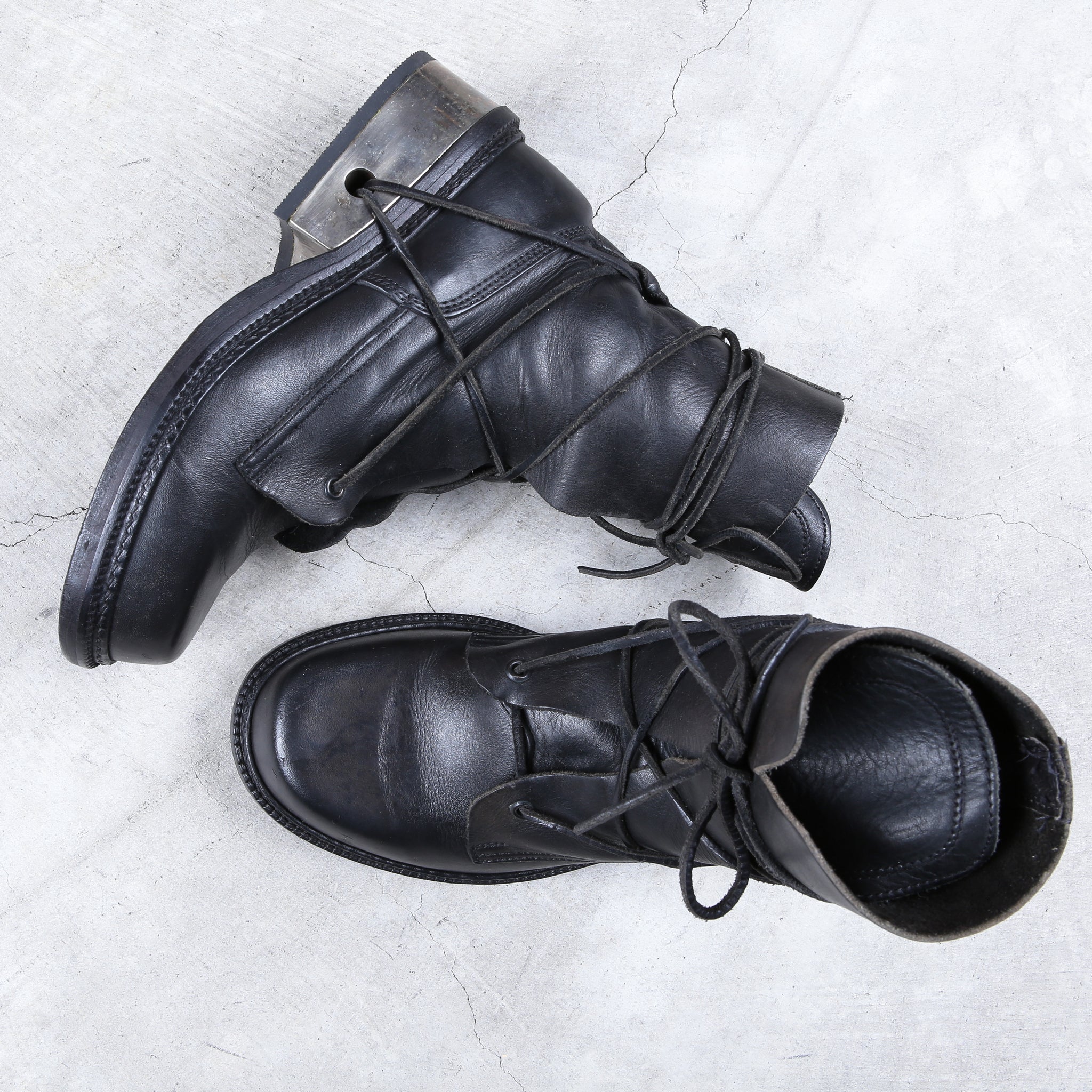 Dirk Bikkembergs Metal Heel Square Toe - ドレス/ビジネス