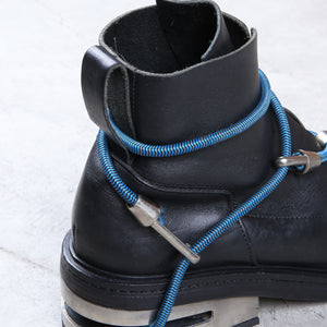 Dirk Bikkembergs Black Mountaineering Metal Heel Boots