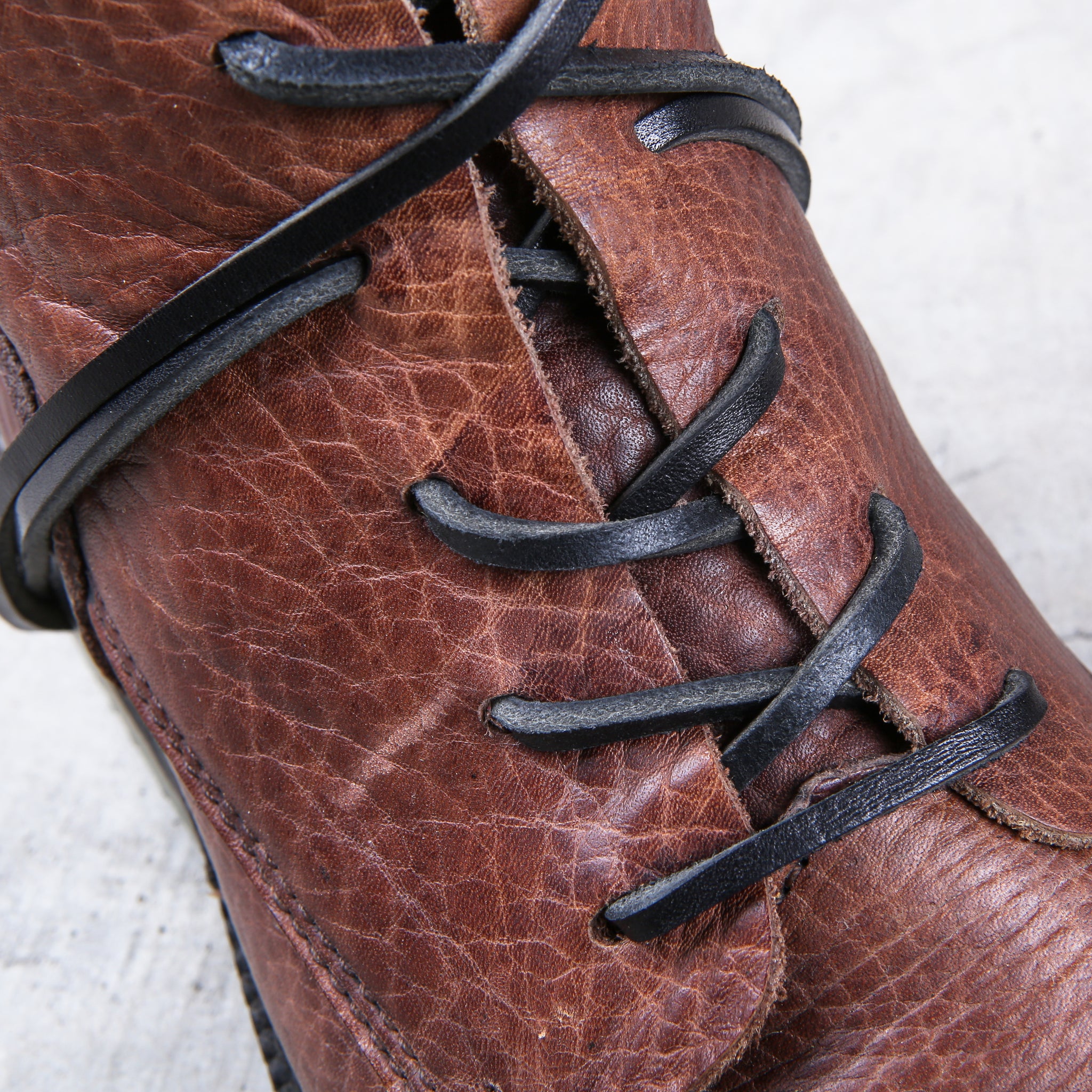 Dirk Bikkembergs Boots Brown Low-top Metal Lace Through Heel