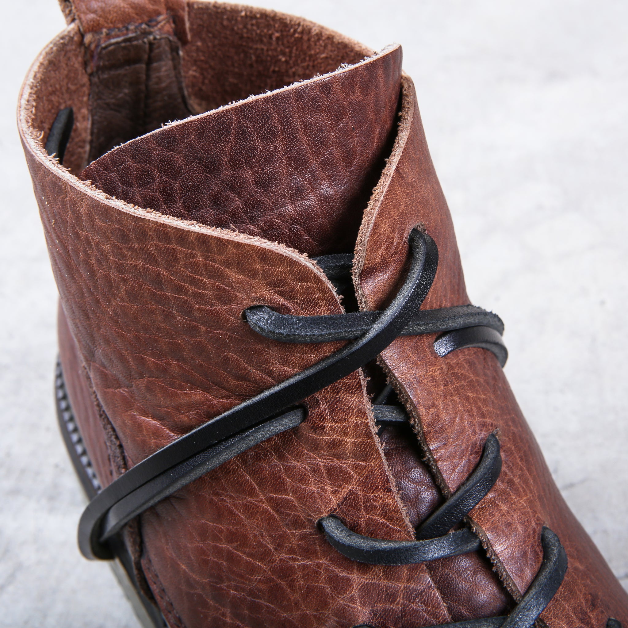 Dirk Bikkembergs Boots Brown Low-top Metal Lace Through Heel