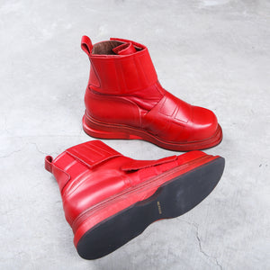 Dirk Bikkembergs Red Velcro Boots FW/95