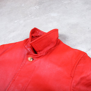 Comme Des Garcons Chambes Red Leather Jacket