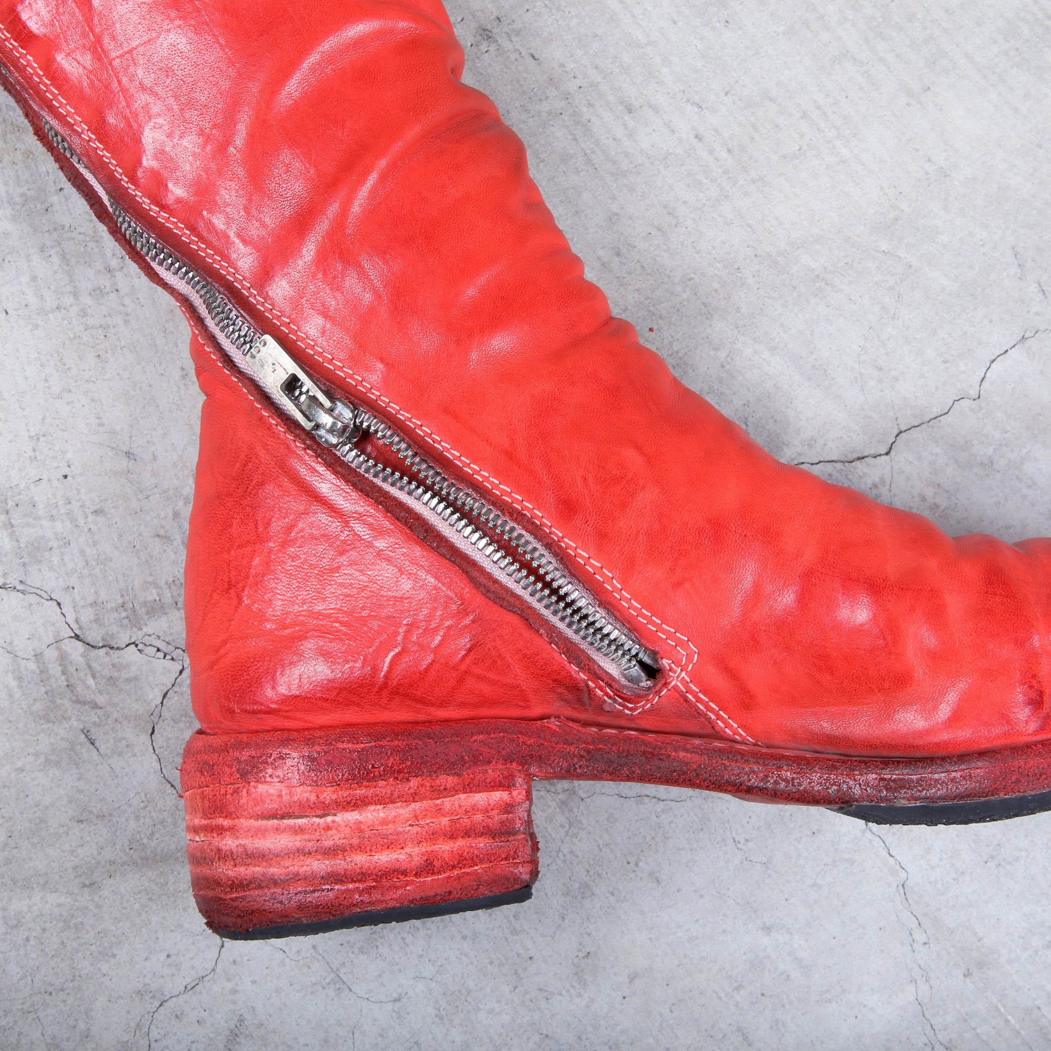 Carol Christian Poell Red Prosthetic Tornado Boots