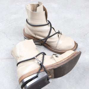 Dirk Bikkembergs Veg Tanned Steel Cut Heel Boots 90s