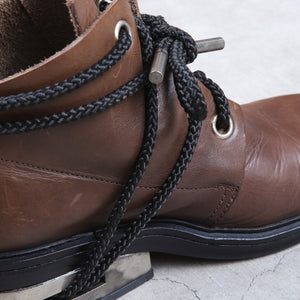 Dirk Bikkembergs Brown Metal Mountaineering Boots Laced