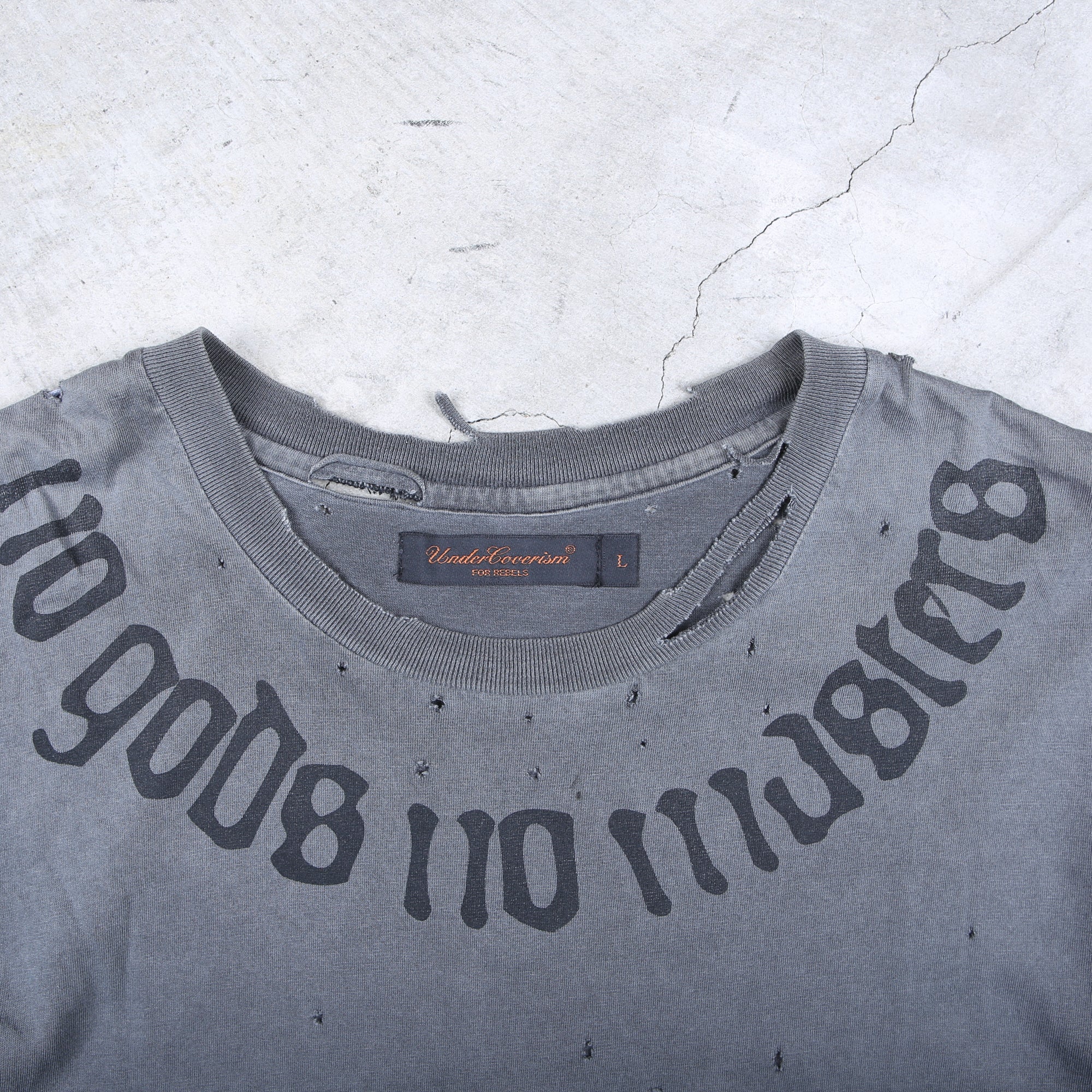 Undercover "No Gods No Master" Tee Size Large SS/03 "SCAB"